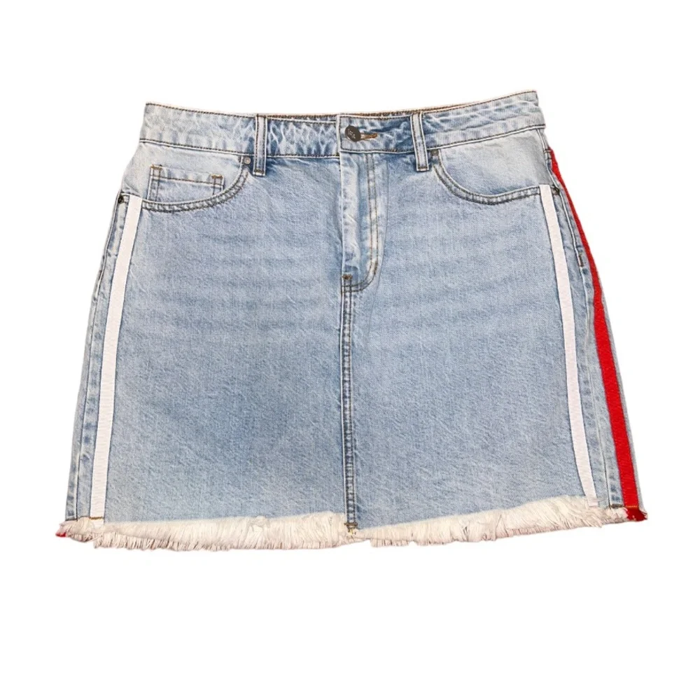Kendall+ Kylie🦎Side Stripe Denim Skirt🌵